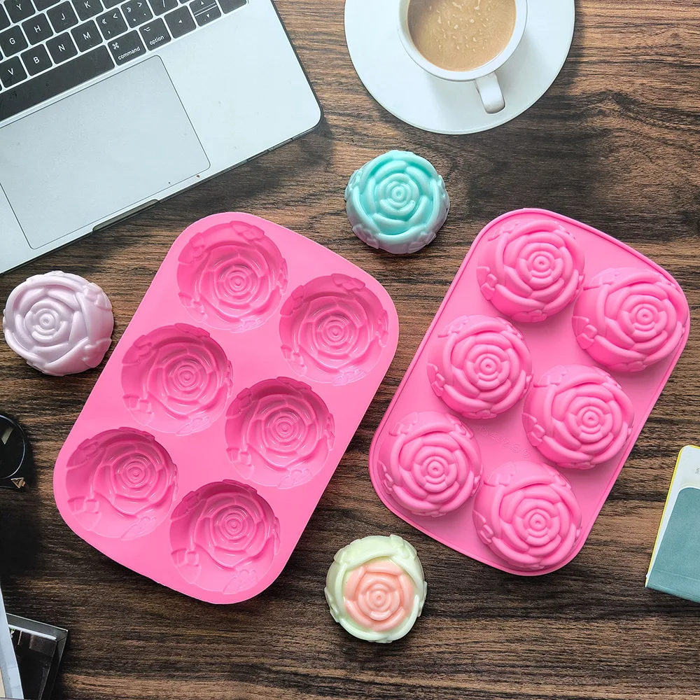 6 Holes Flower Rose Handmade S - Kitchen Baking Dishes reseña y precio