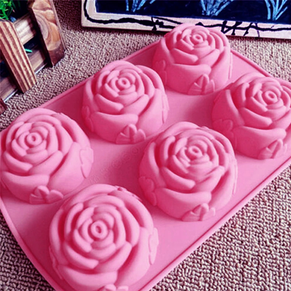 6 Holes Flower Rose Handmade S - Kitchen Baking Dishes reseña y precio