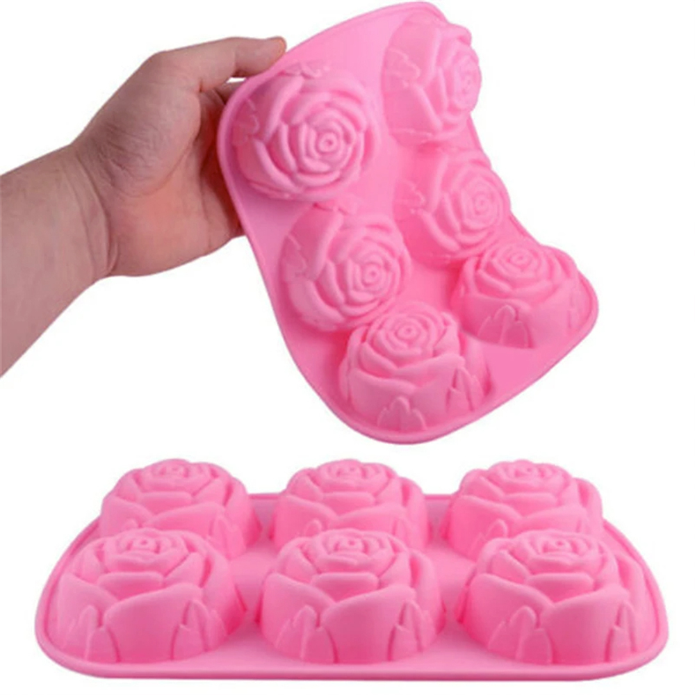 6 Holes Flower Rose Handmade S - Kitchen Baking Dishes reseña y precio