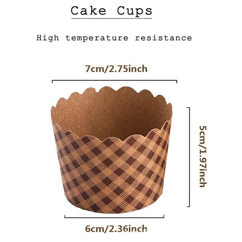 50Pcs/Pack Cupcake Paper Cups  - Kitchen Paper For Baking reseña y precio
