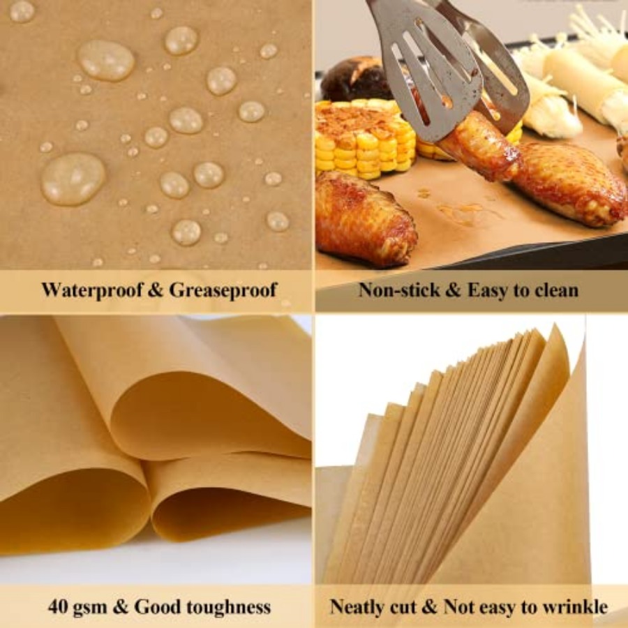 100PCS Unbleached Parchment Pa - Kitchen Paper For Baking reseña y precio