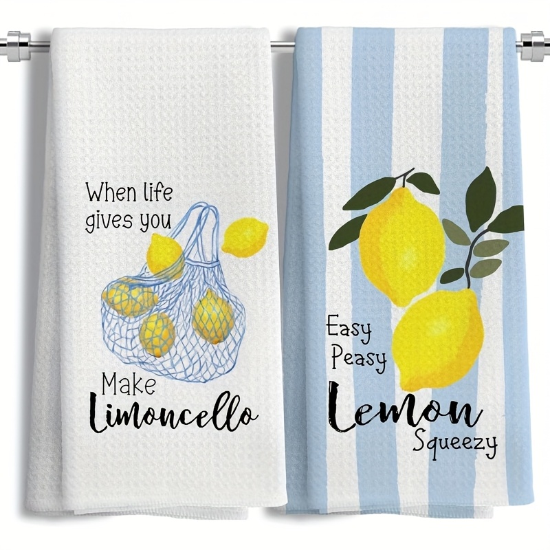 2Pcs, Lemon Mesh Kitchen Towel - Baking Kitchen Set reseña y precio