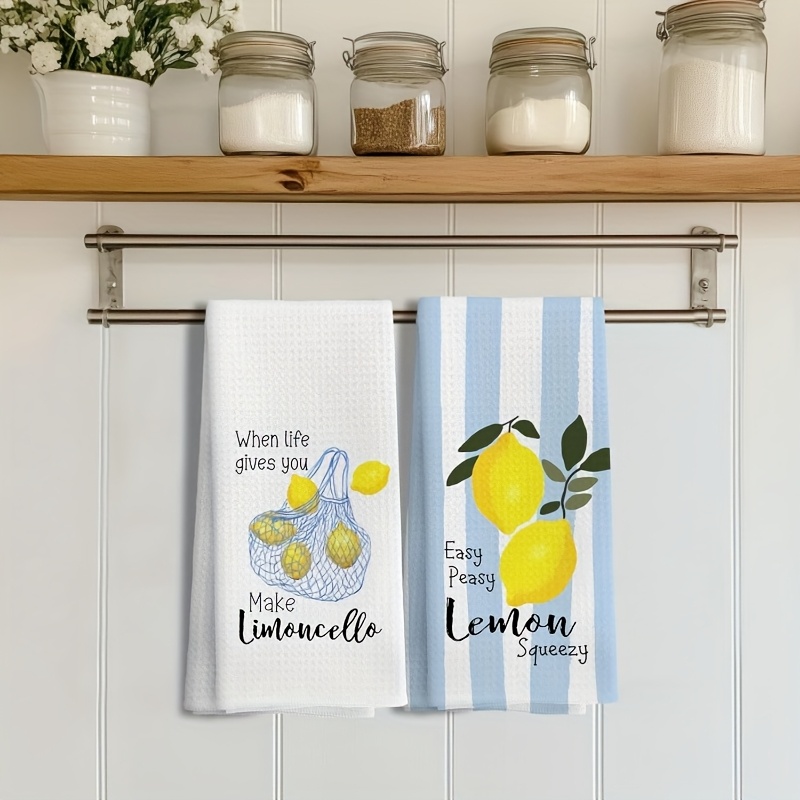 2Pcs, Lemon Mesh Kitchen Towel - Baking Kitchen Set reseña y precio