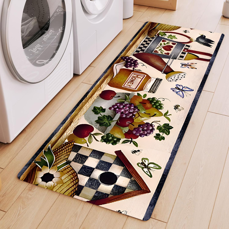 Red Check Border Cartoon Bakin - Kitchen Living Baking Mats reseña y precio