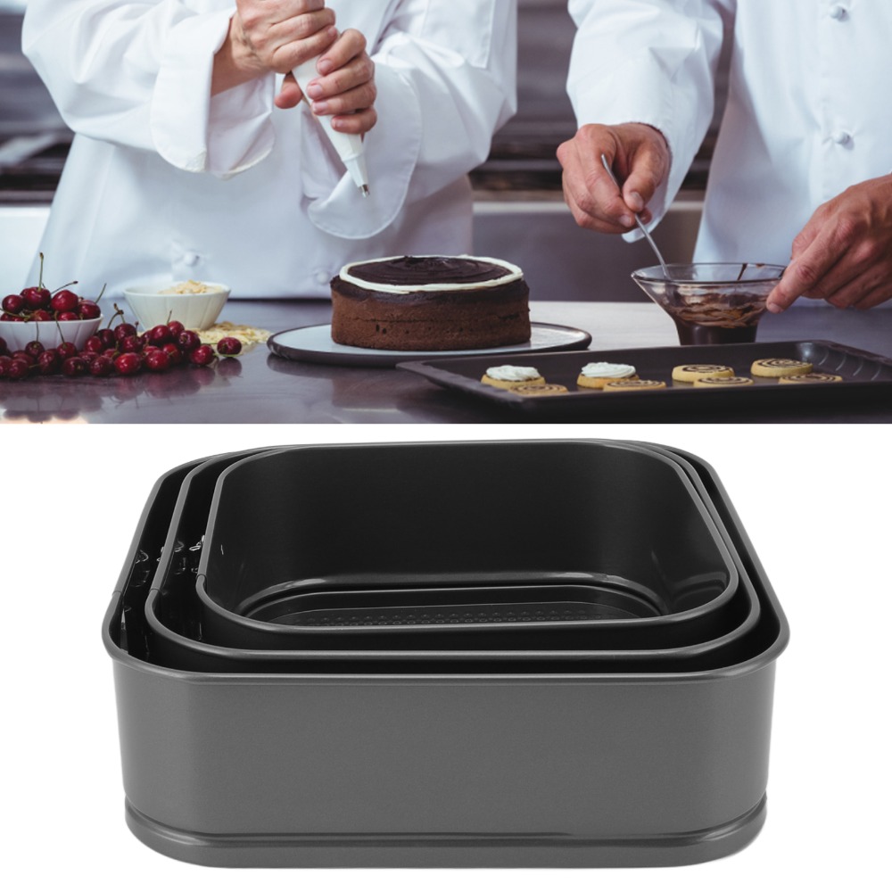 3pcs Carbon Steel Springform C - Springform Pan Set reseña y precio