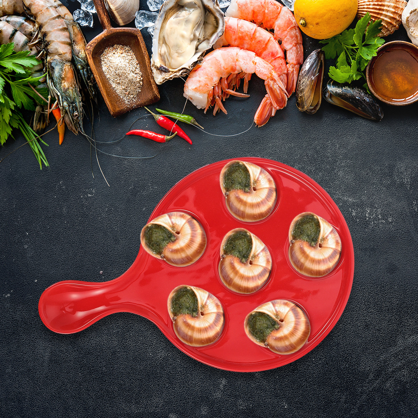 6-Hole Escargot Baking Plate C - Kitchen Baking Dishes reseña y precio