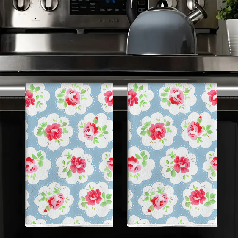 2Pcs, Blue Background with Pin - Kitchen Baking Background reseña y precio