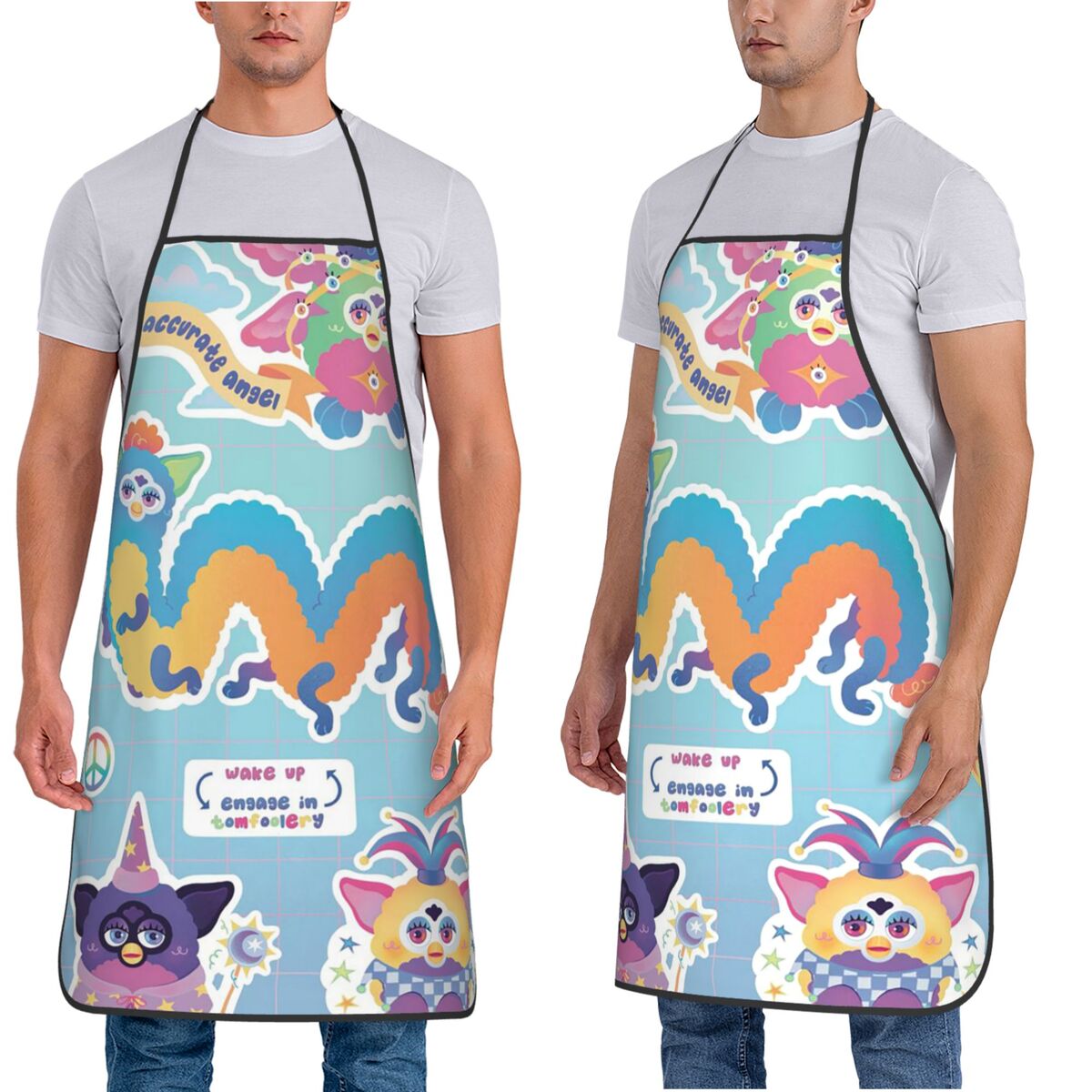 Nightmare Furby Cartoon Aprons - Kitchen Nightmares Baking reseña y precio