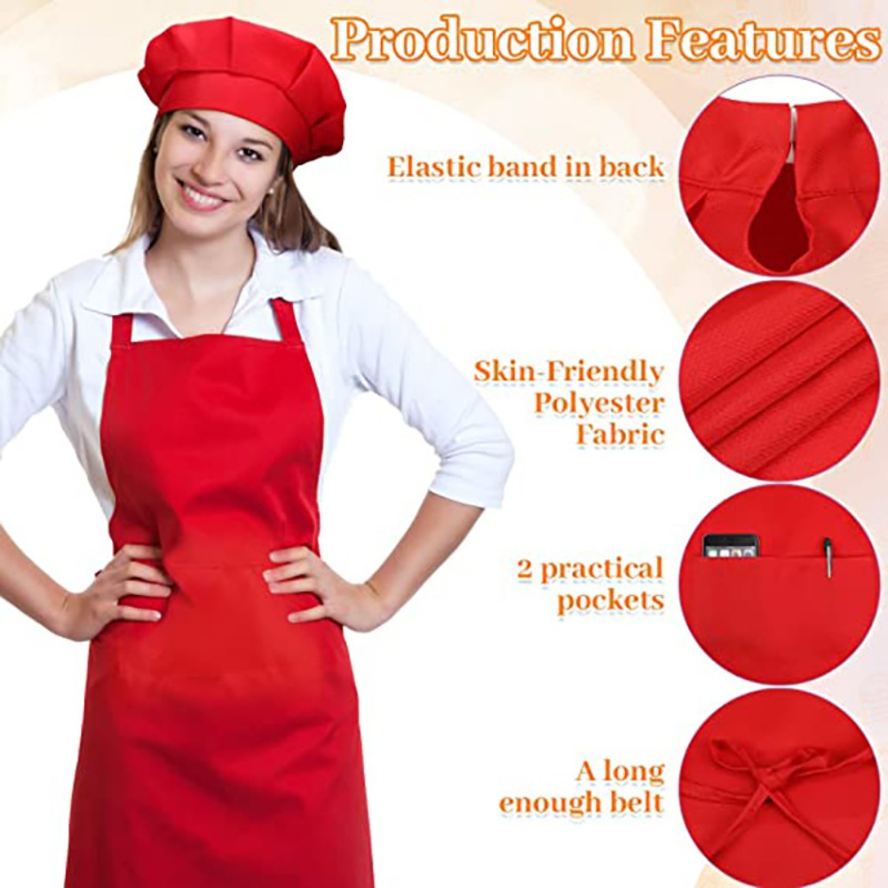 Children Chef Apron Front Pock - Baking Kitchen For Kids reseña y precio
