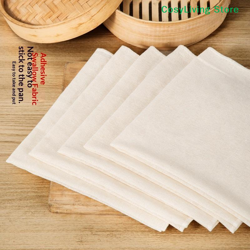 3Pcs Pure Round Cotton Steamer - Kitchen Baking Drawer reseña y precio