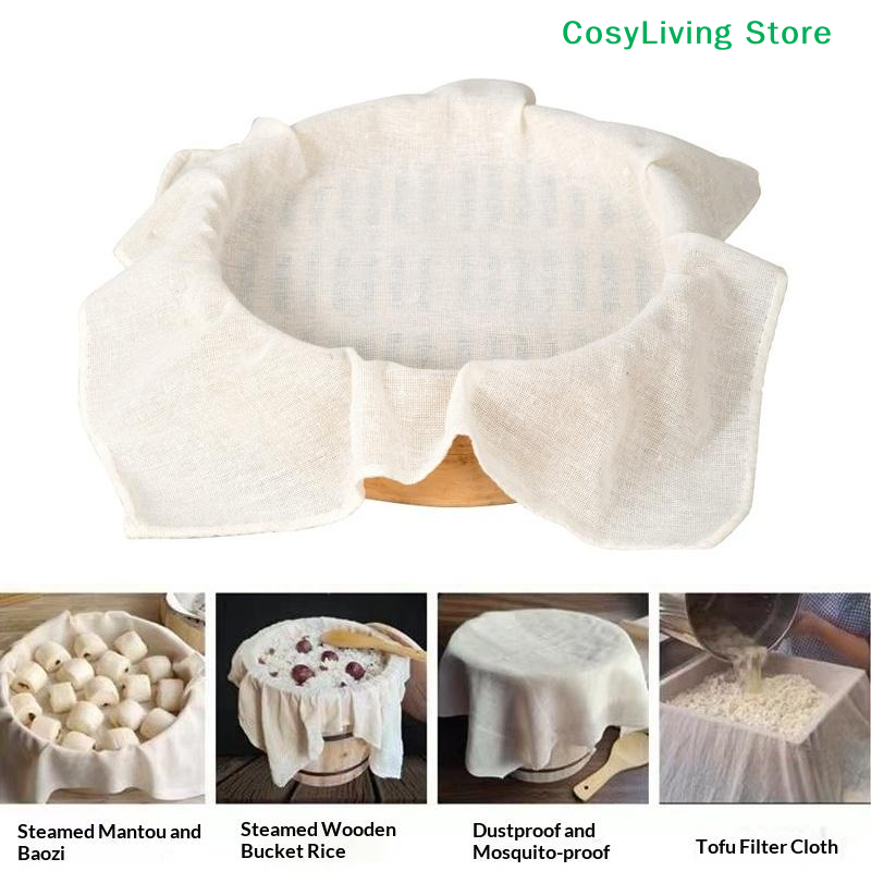 3Pcs Pure Round Cotton Steamer - Kitchen Baking Drawer reseña y precio