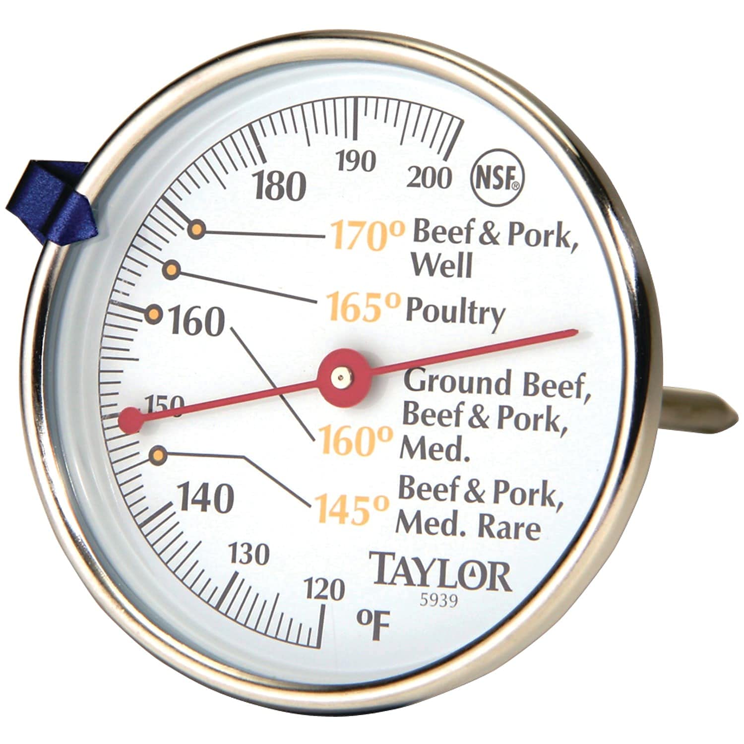 Compact Stainless Steel Meat T - Oven Thermometer Analog reseña y precio