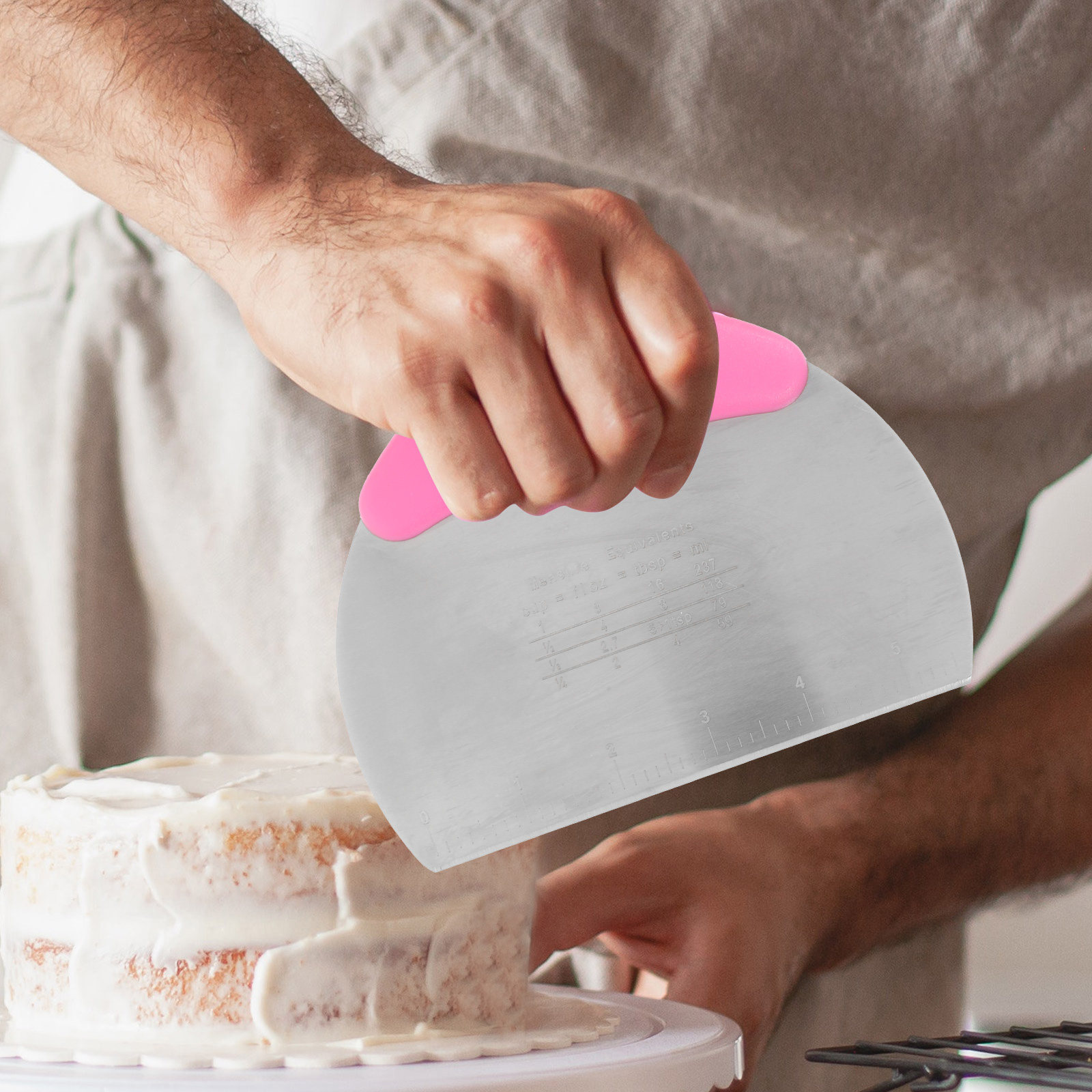 2Pcs Silicone Dough Scraper Se - Baking Kitchen Set reseña y precio