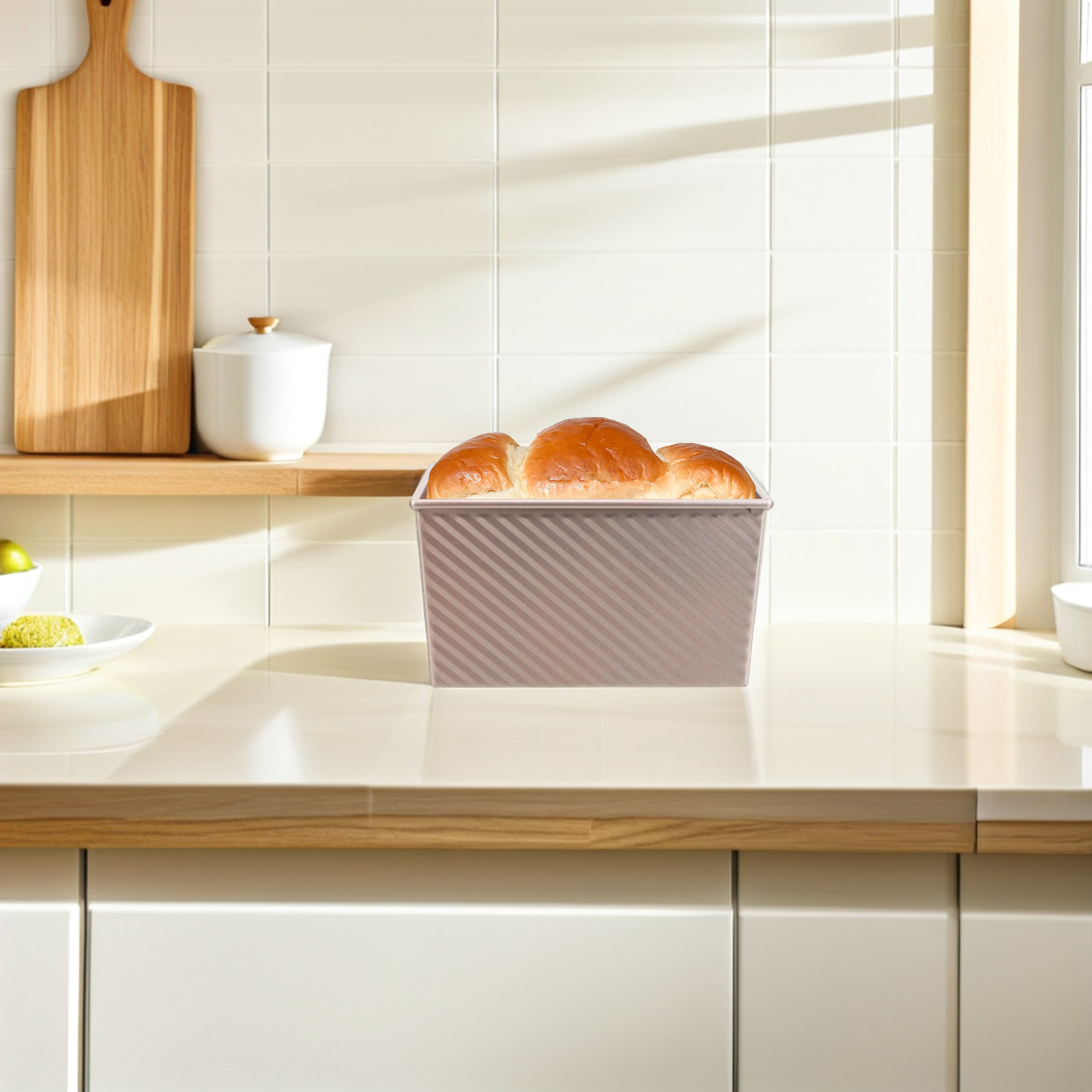 Non-Stick Rectangular Toast Pa - Kitchen Baking Tray reseña y precio