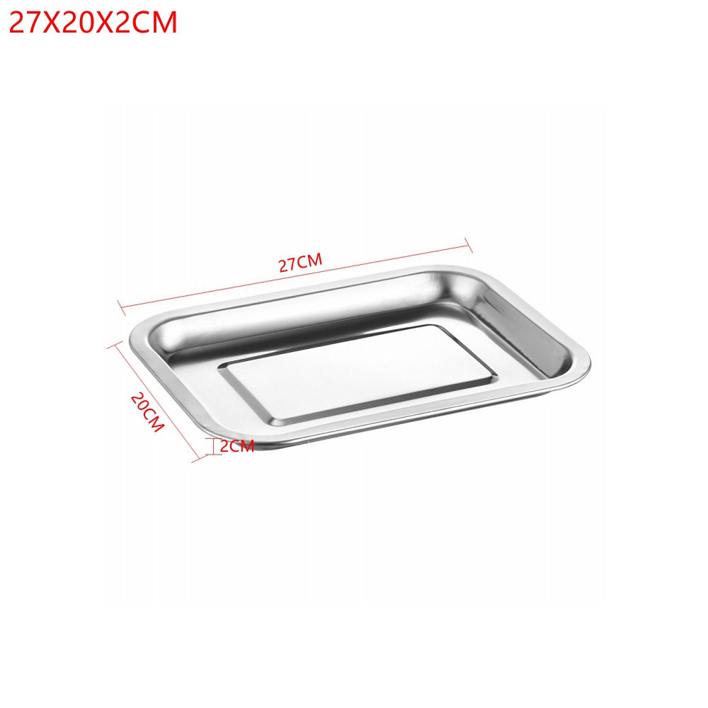 1PCS Stainless Steel Food Tray - Kitchen Baking Dishes reseña y precio