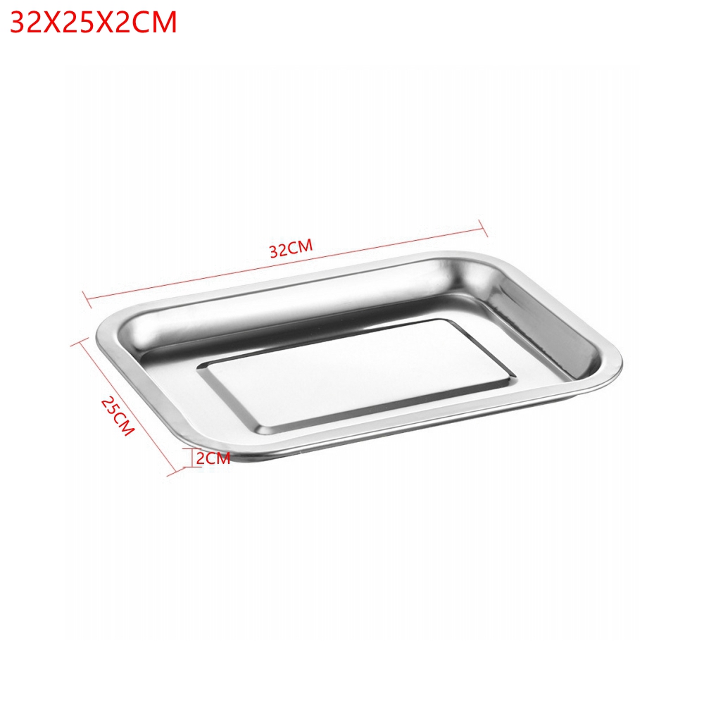 1PCS Stainless Steel Food Tray - Kitchen Baking Dishes reseña y precio