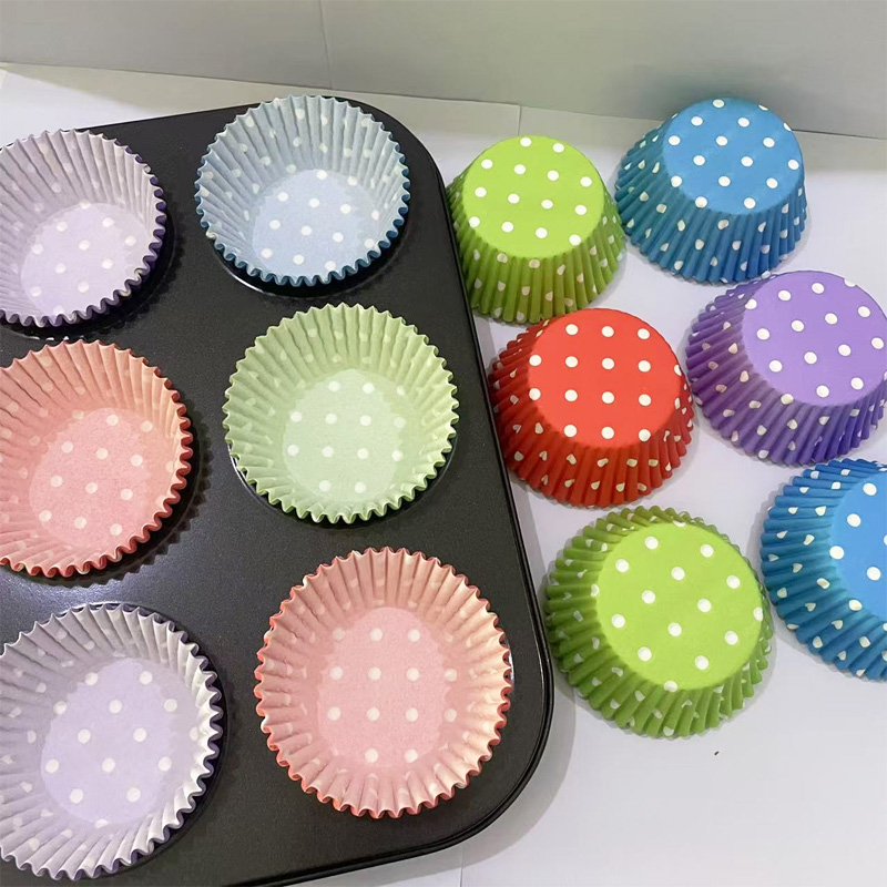 100Pcs/200Pcs Polka Dot Cake P - Kitchen Paper For Baking reseña y precio