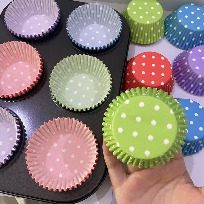 100Pcs/200Pcs Polka Dot Cake P - Kitchen Paper For Baking reseña y precio