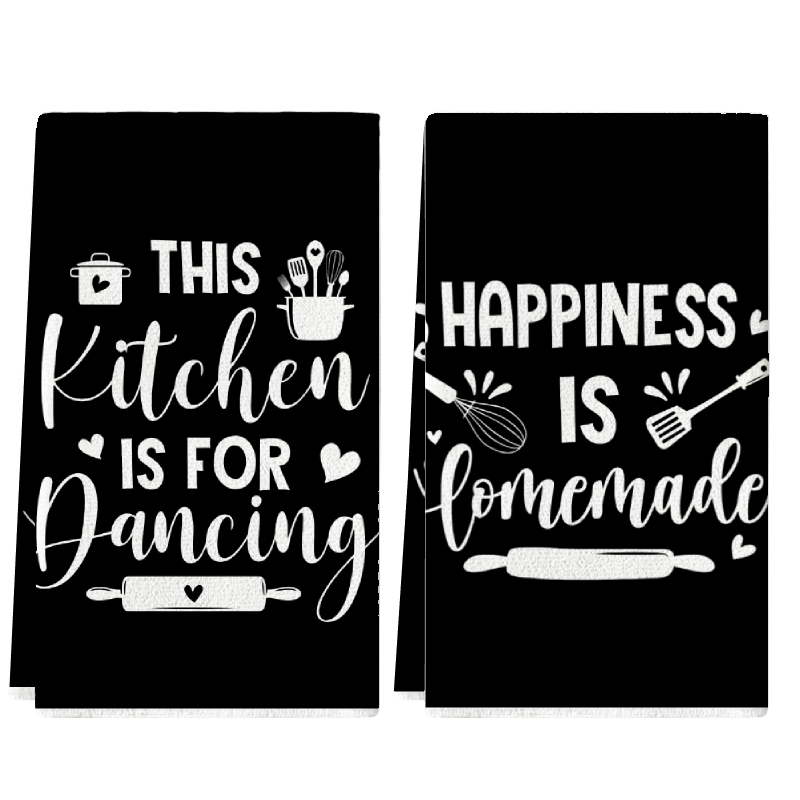 2Pcs, Kitchen Towels with Fun  - Kitchen Baking Background reseña y precio