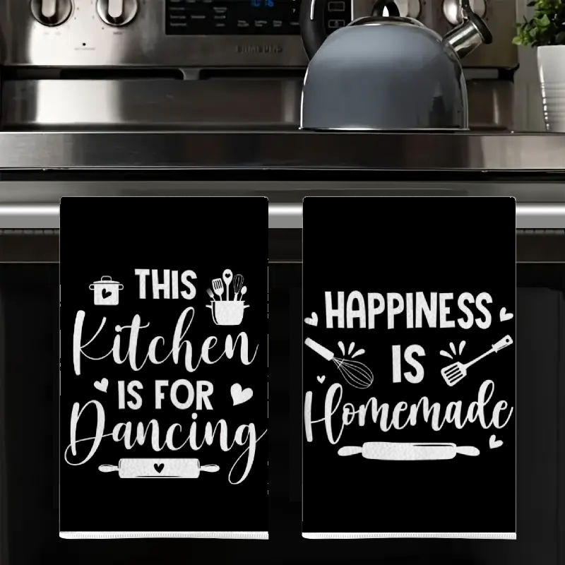 2Pcs, Kitchen Towels with Fun  - Kitchen Baking Background reseña y precio