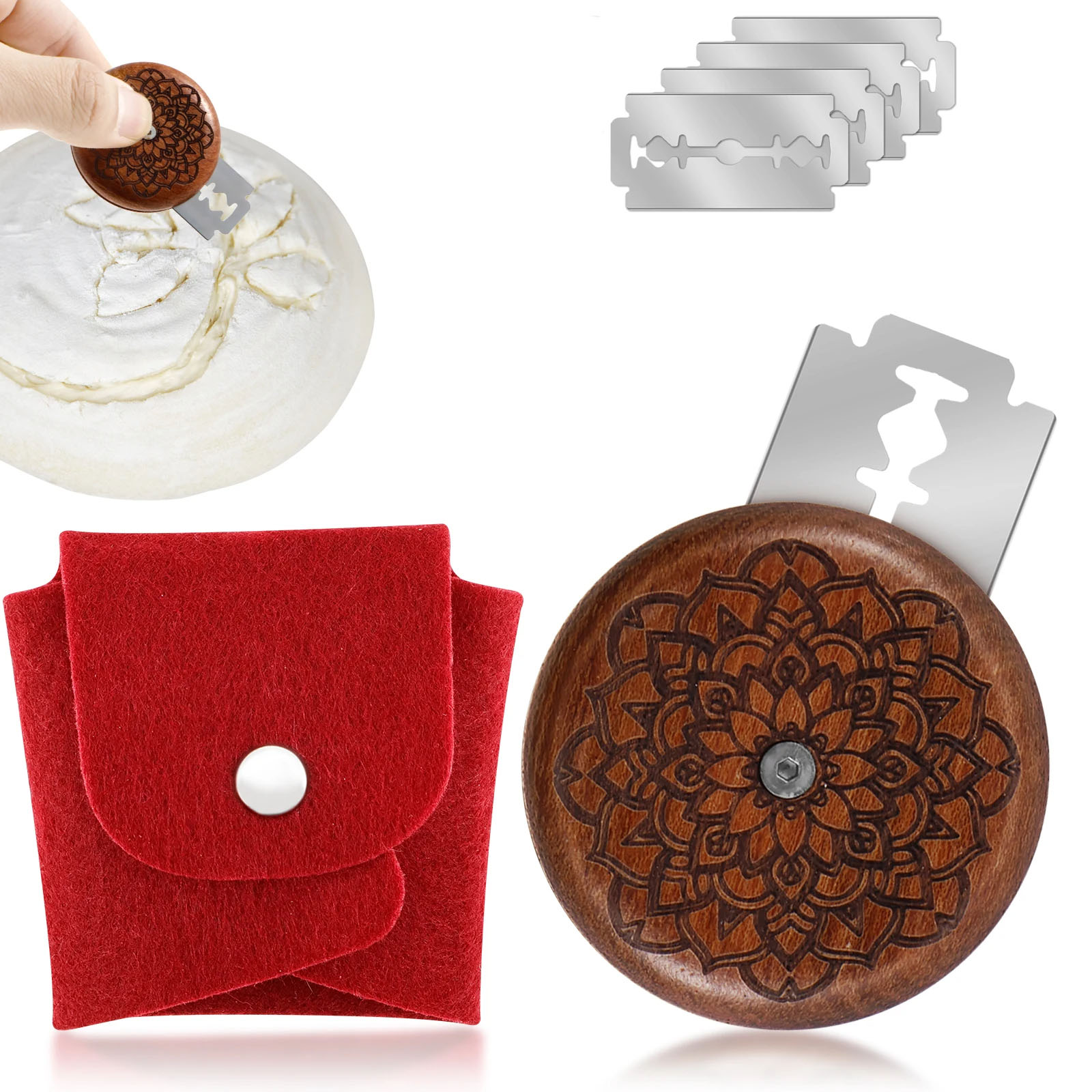 Bread Lame Dough Score Cutting - Dough Scraper Curved reseña y precio