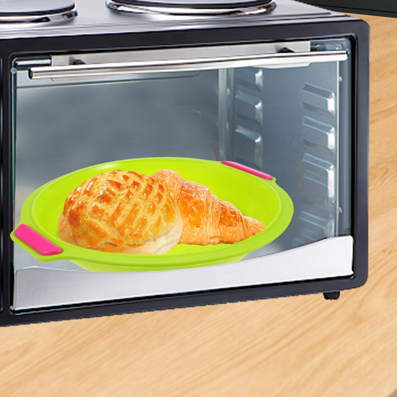 9 Inches Silicone Cake Pan Non - Kitchen Baking Tray reseña y precio