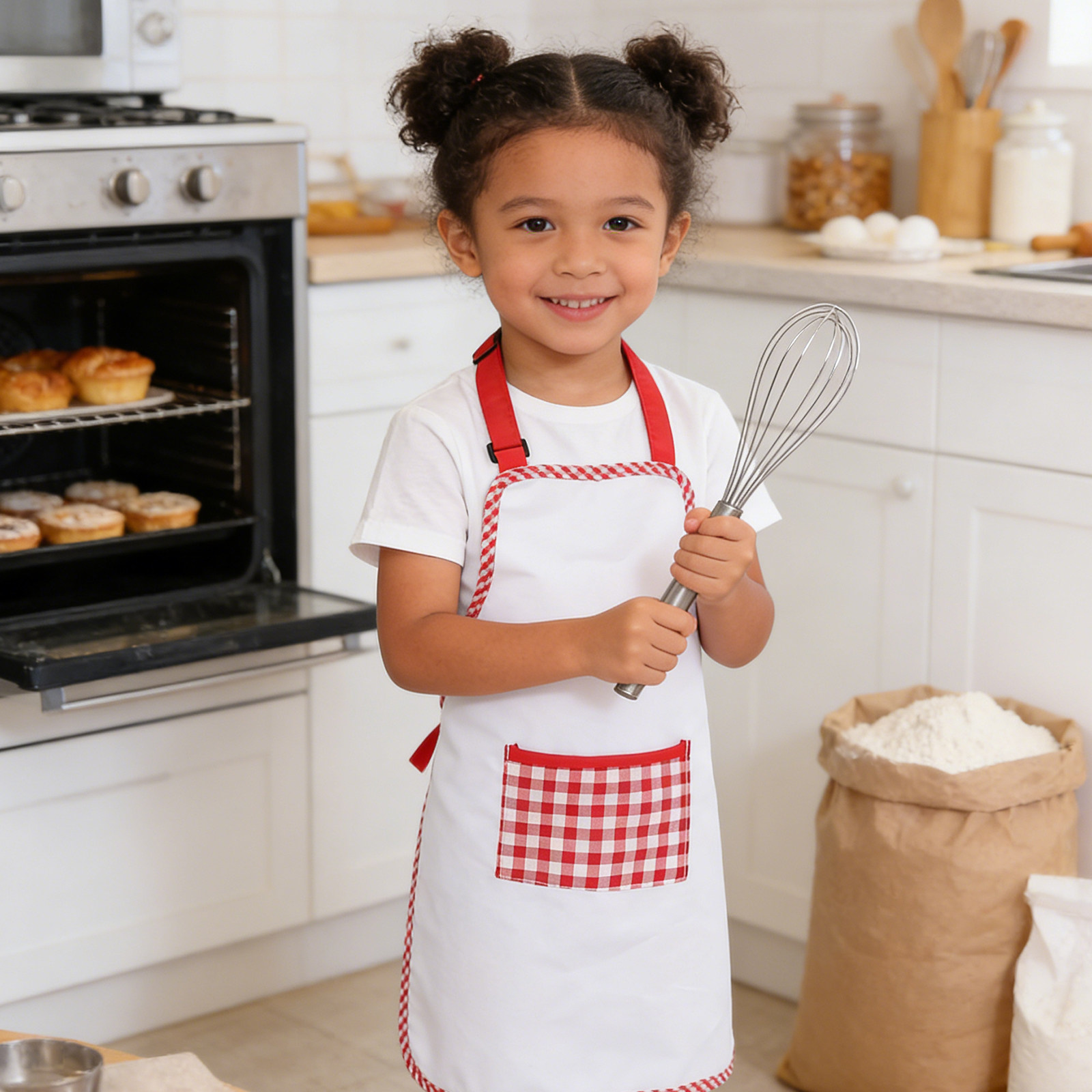 1Set Kids Cooking Apron Set wi - Baking Kitchen For Kids reseña y precio