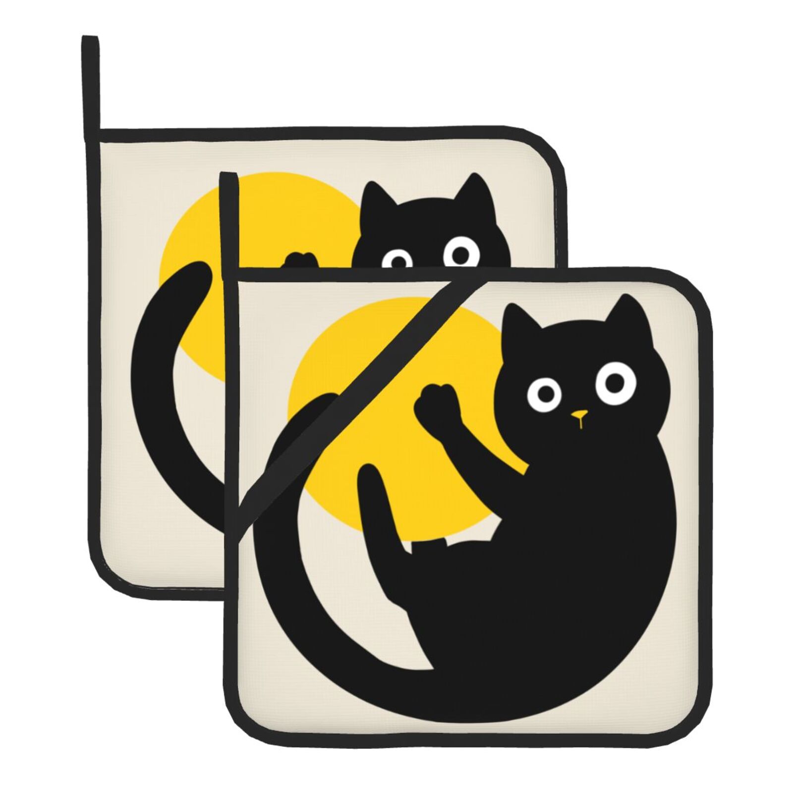 Cute Black Cat Pot Holders Set - Kitchen Baking Dishes reseña y precio