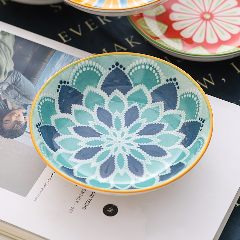 4pc Bohemian Ceramic Plate - S - Kitchen Baking Dishes reseña y precio
