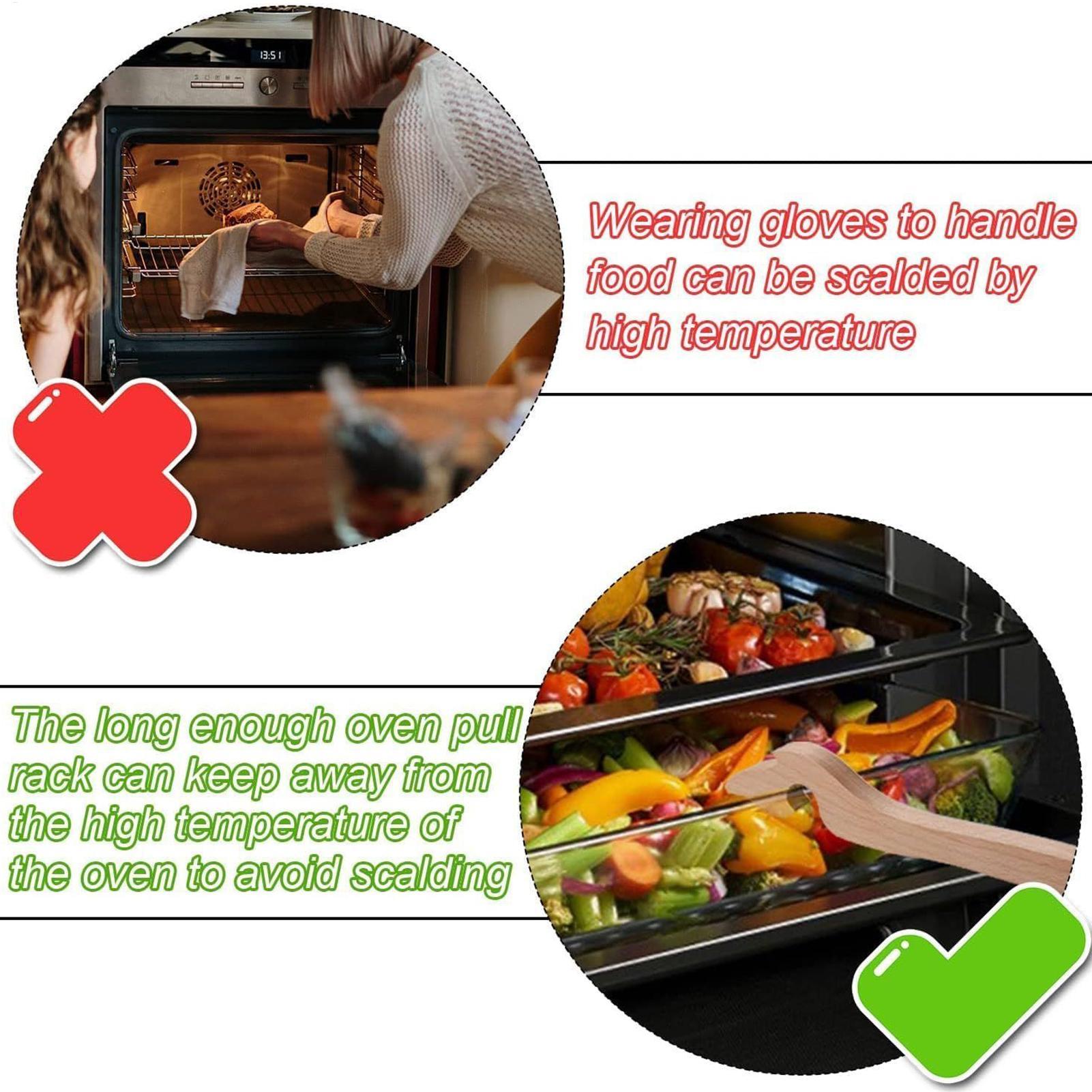 Oven Rack Puller Tool Wooden L - Cool Kitchen Baking Gadgets reseña y precio