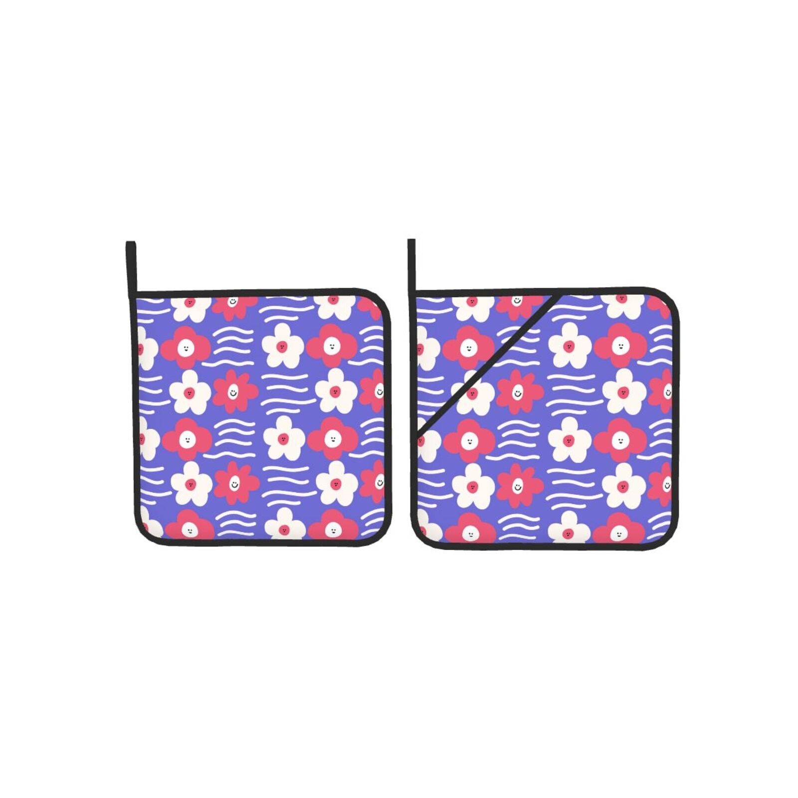 Floral Flowers Pot Holders Set - Kitchen Baking Dishes reseña y precio