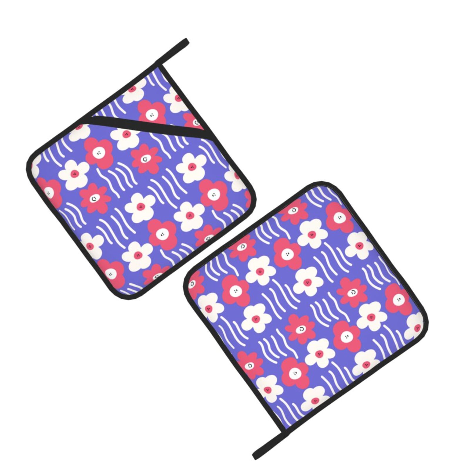 Floral Flowers Pot Holders Set - Kitchen Baking Dishes reseña y precio