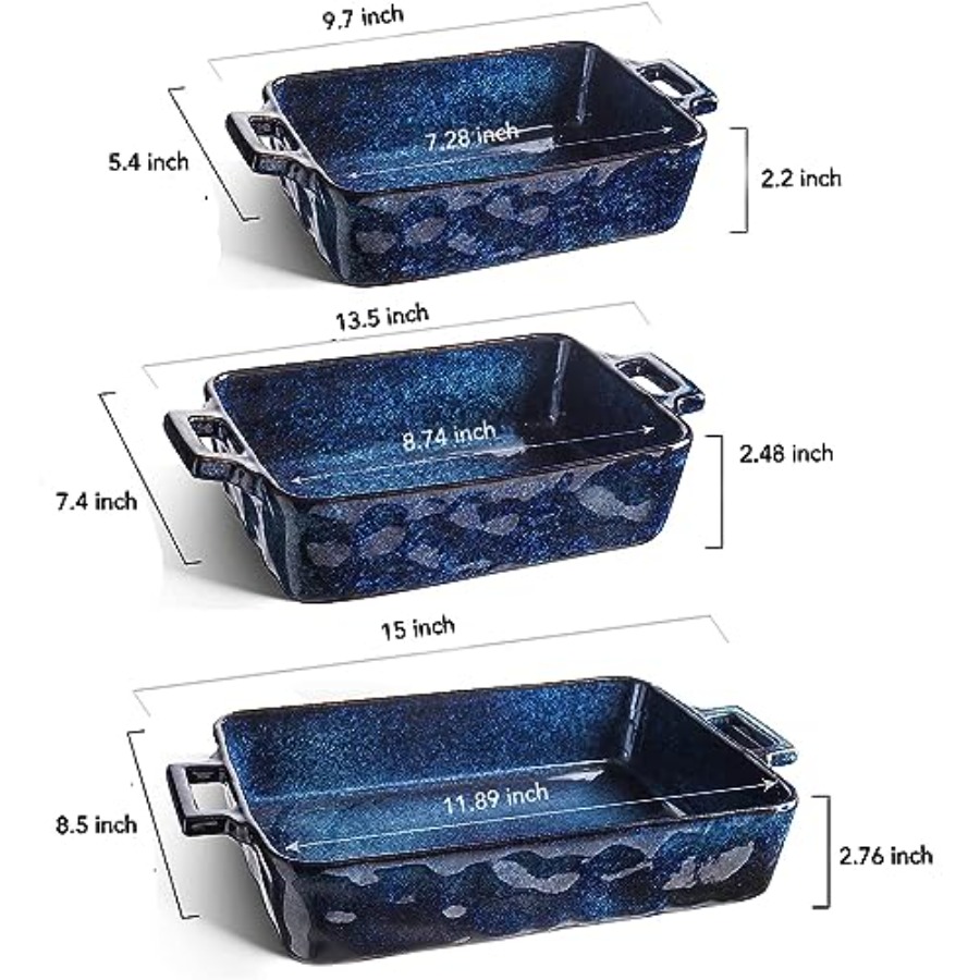 Ceramic Bakeware Set Porcelain - Kitchen Baking Dishes reseña y precio