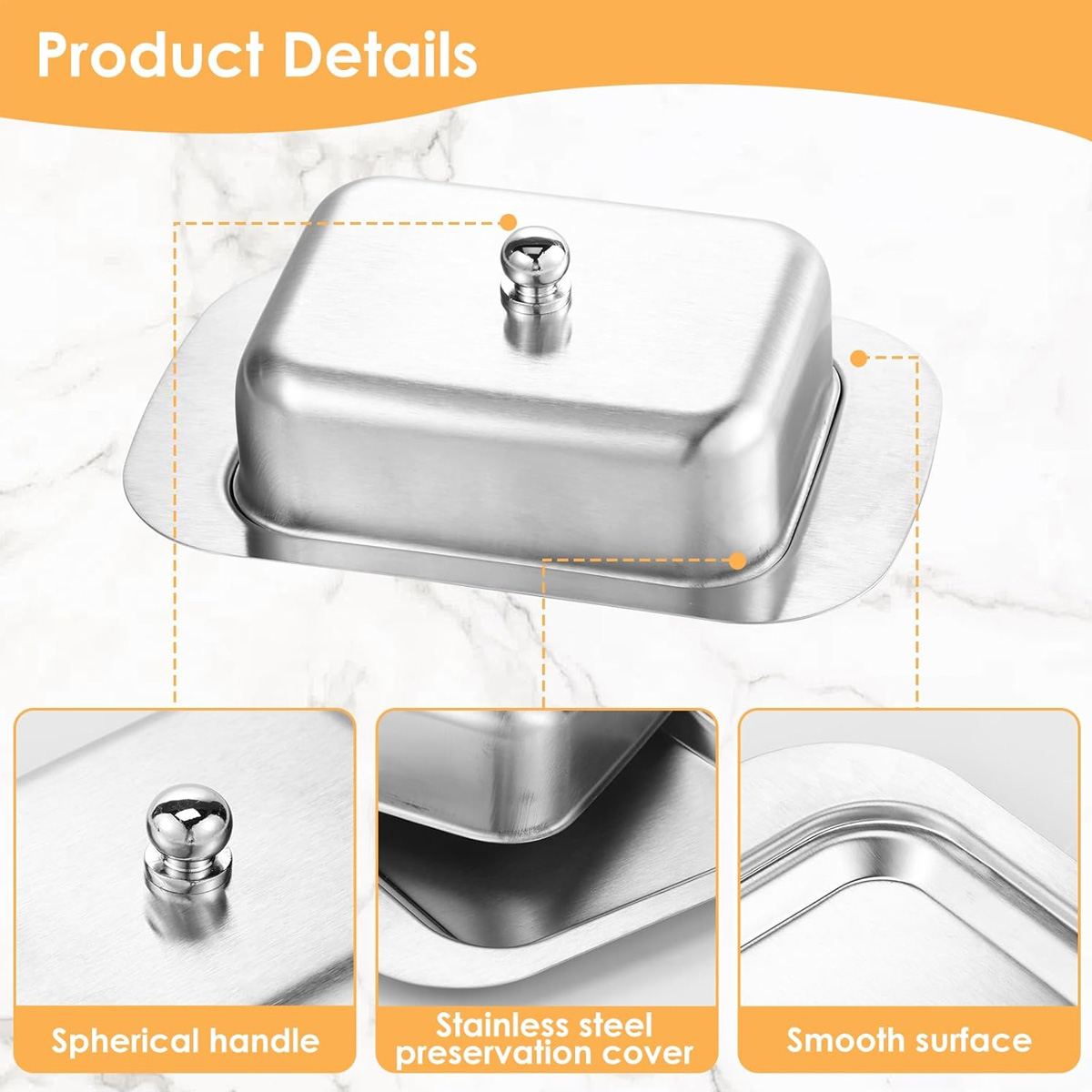 1PC Stainless Steel Butter Dis - Kitchen Baking Dishes reseña y precio