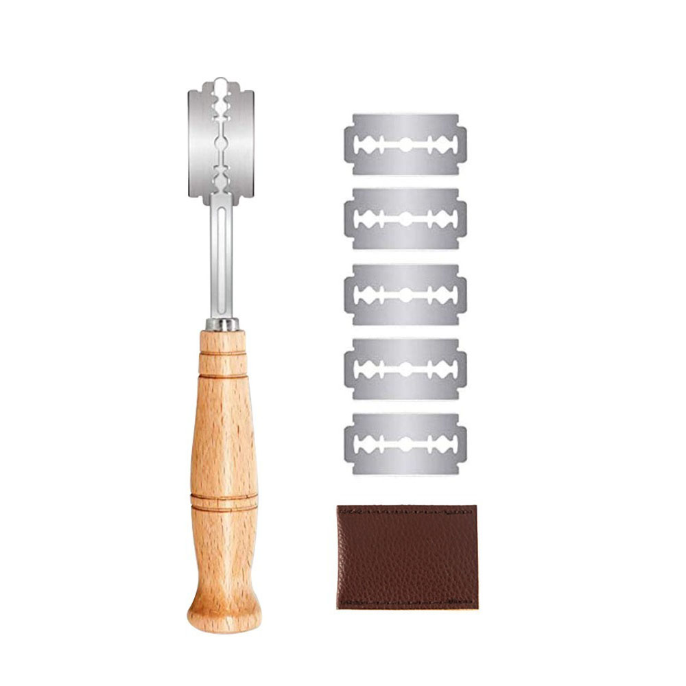 Plastic/Wooden Bread Lame Tool - Dough Scraper Curved reseña y precio