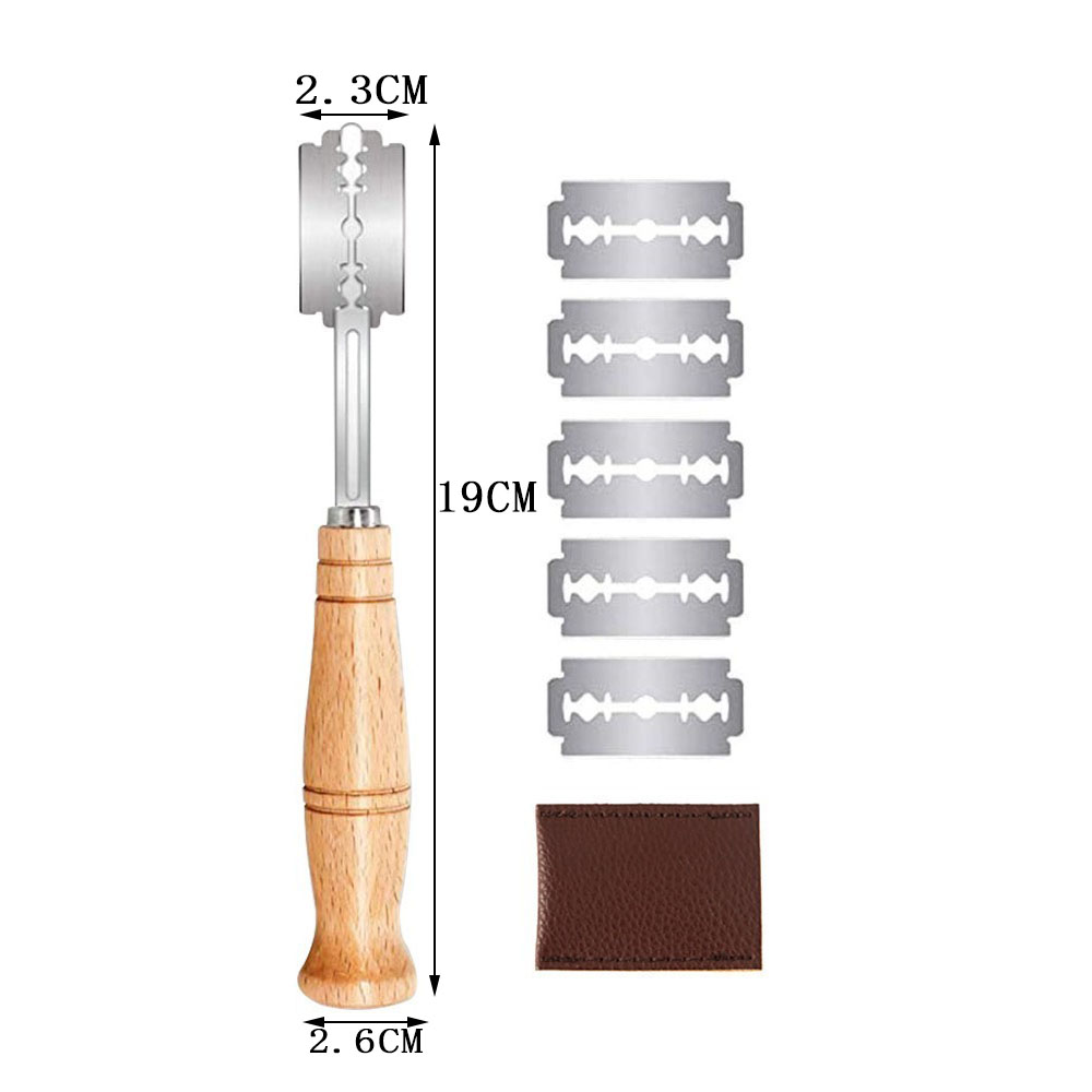 Plastic/Wooden Bread Lame Tool - Dough Scraper Curved reseña y precio