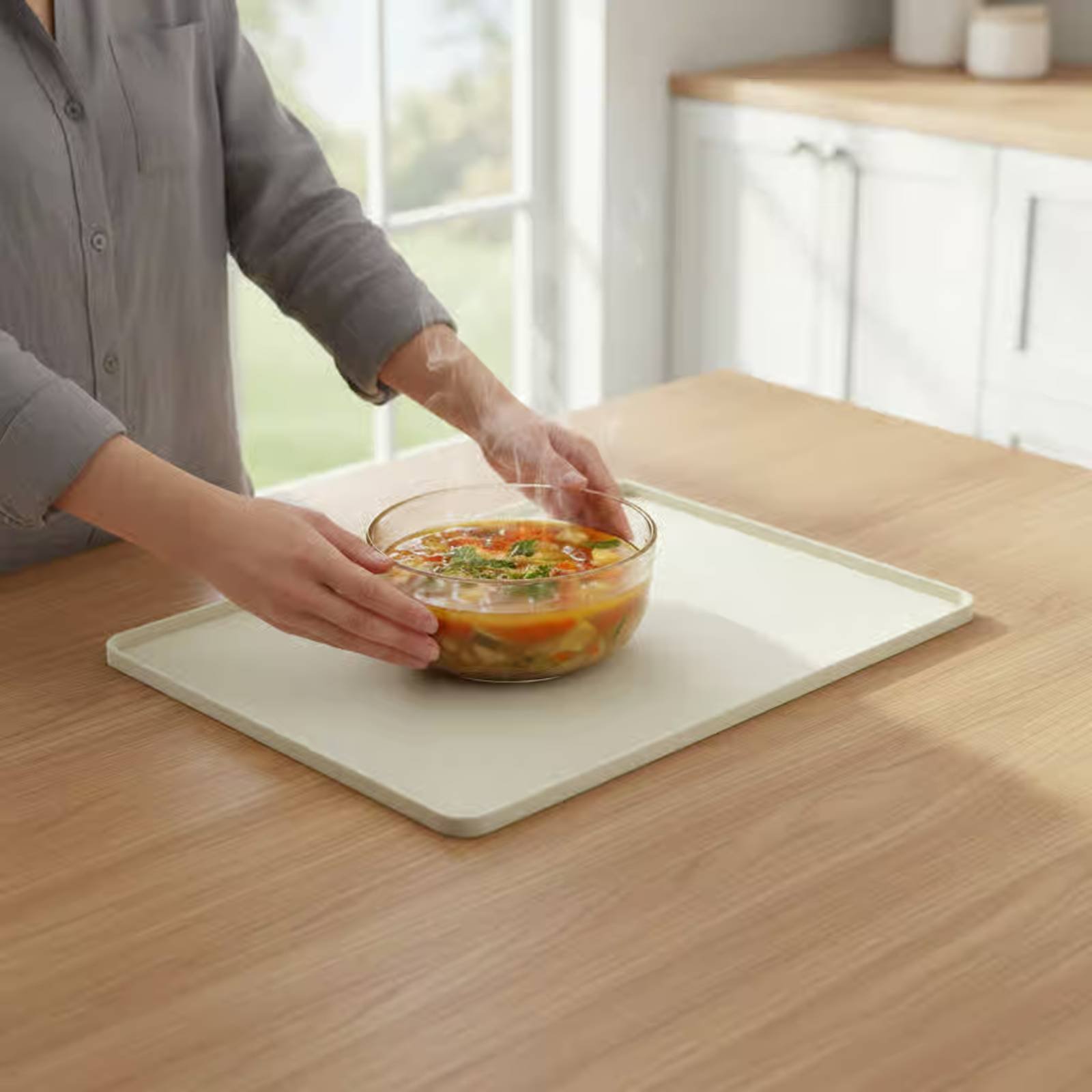 Silicone Microwave Top Mat Fle - Kitchen Baking Tray reseña y precio