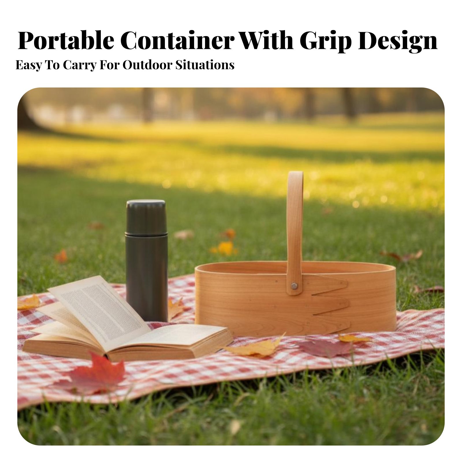 Handled Wood Chip Container Ja - Baking Kitchen Set reseña y precio