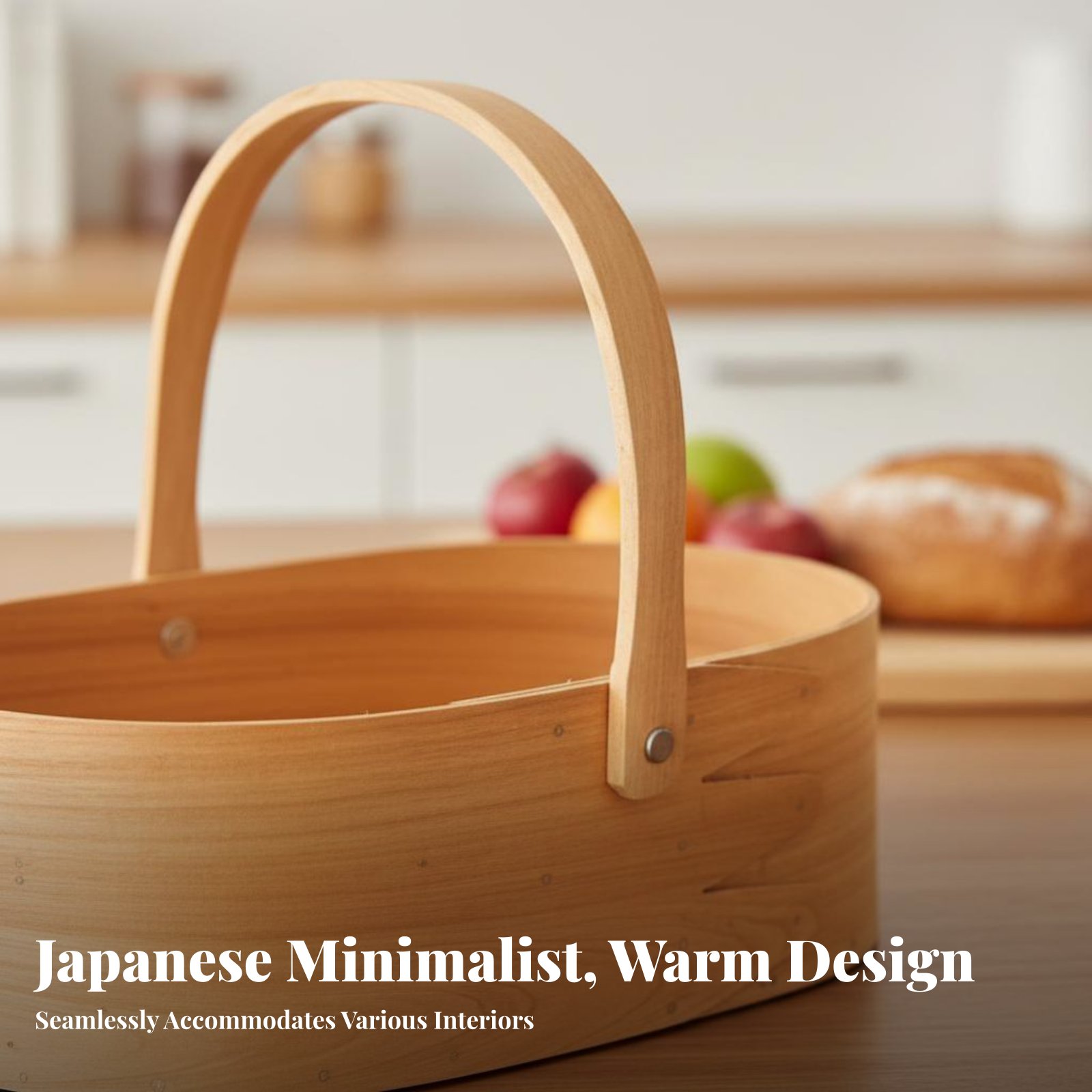 Handled Wood Chip Container Ja - Baking Kitchen Set reseña y precio